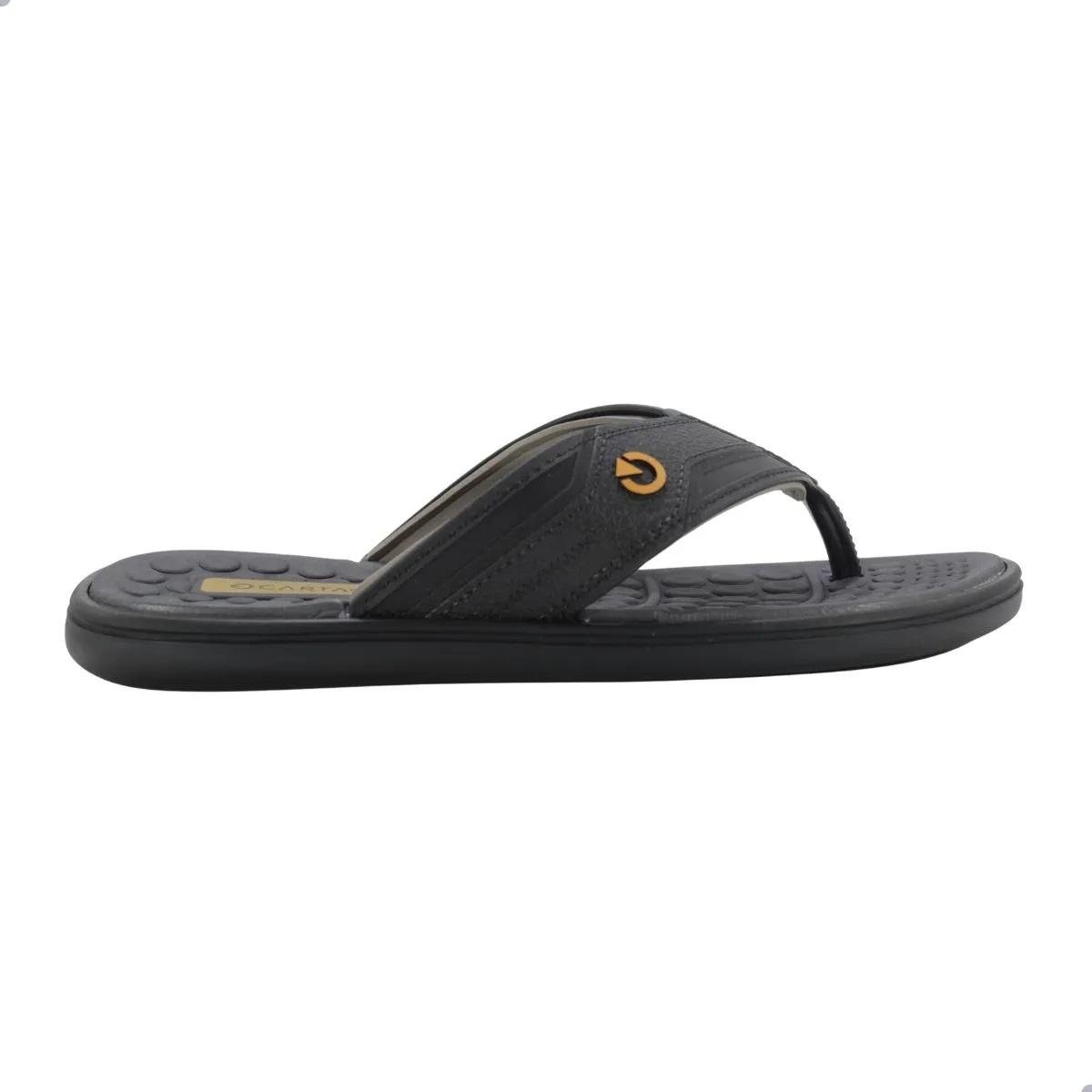 Chinelo Masculino Cartago Veneto III 12452 Preto Preto 2