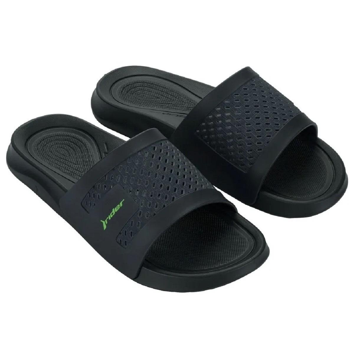 Chinelo Masculino Rider Smash Slide Preto Preto 3
