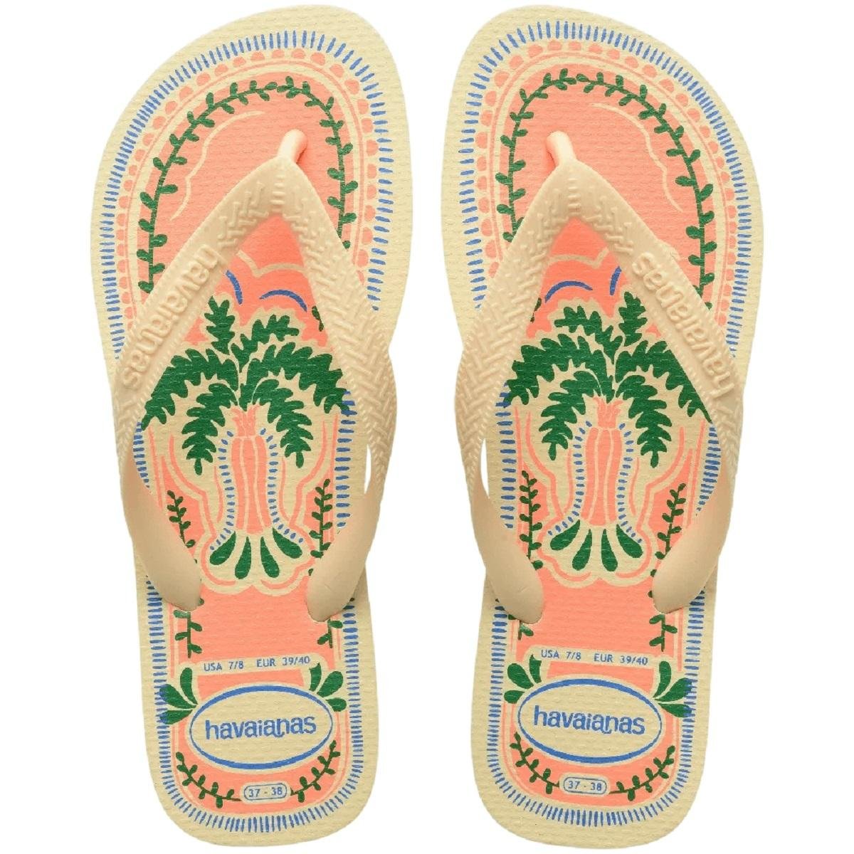 Chinelo Feminino Havaianas Top Summer Bege