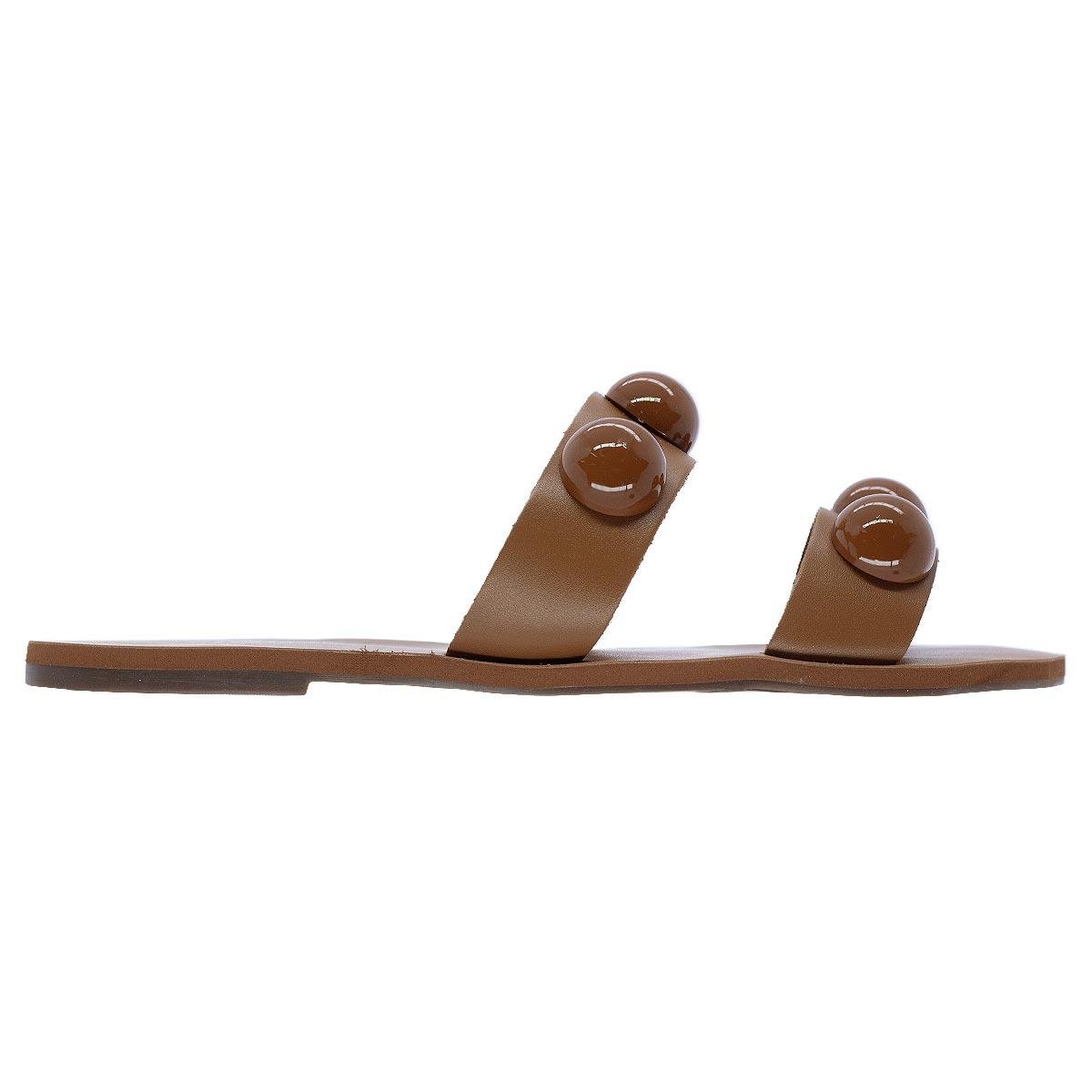 Sandália Rasteira Feminina Anacapri C30014.0145 Marrom