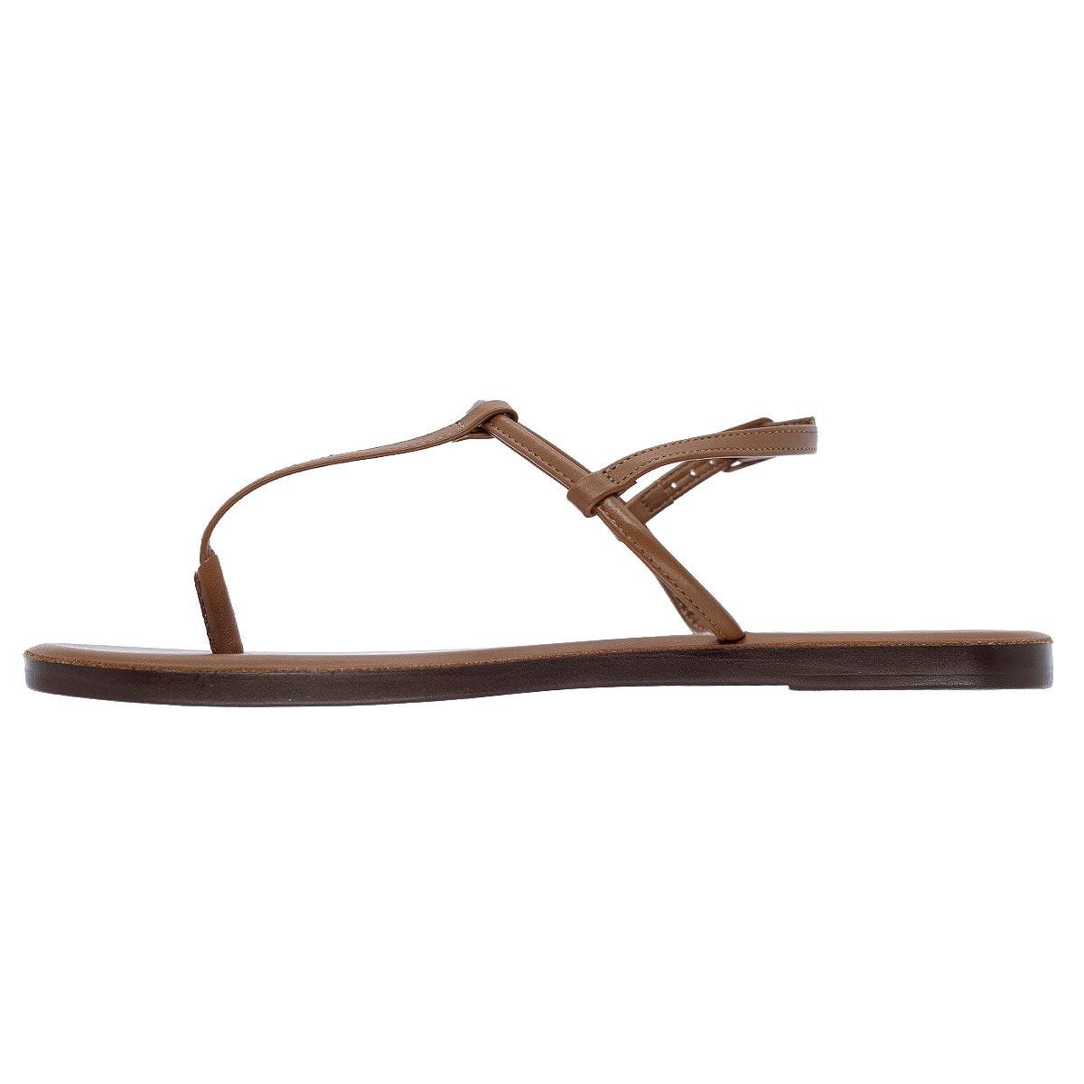 Sandália Rasteira Feminina Anacapri C30346 Caramelo Caramelo 2