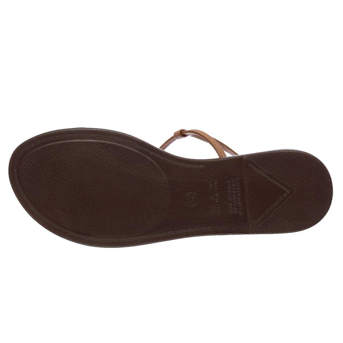 Sandália Rasteira Feminina Anacapri C30346 Caramelo Caramelo 4