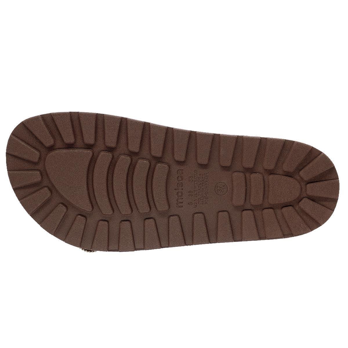 Tamanco Papete Feminino Moleca 5436.441 Marrom Marrom 4