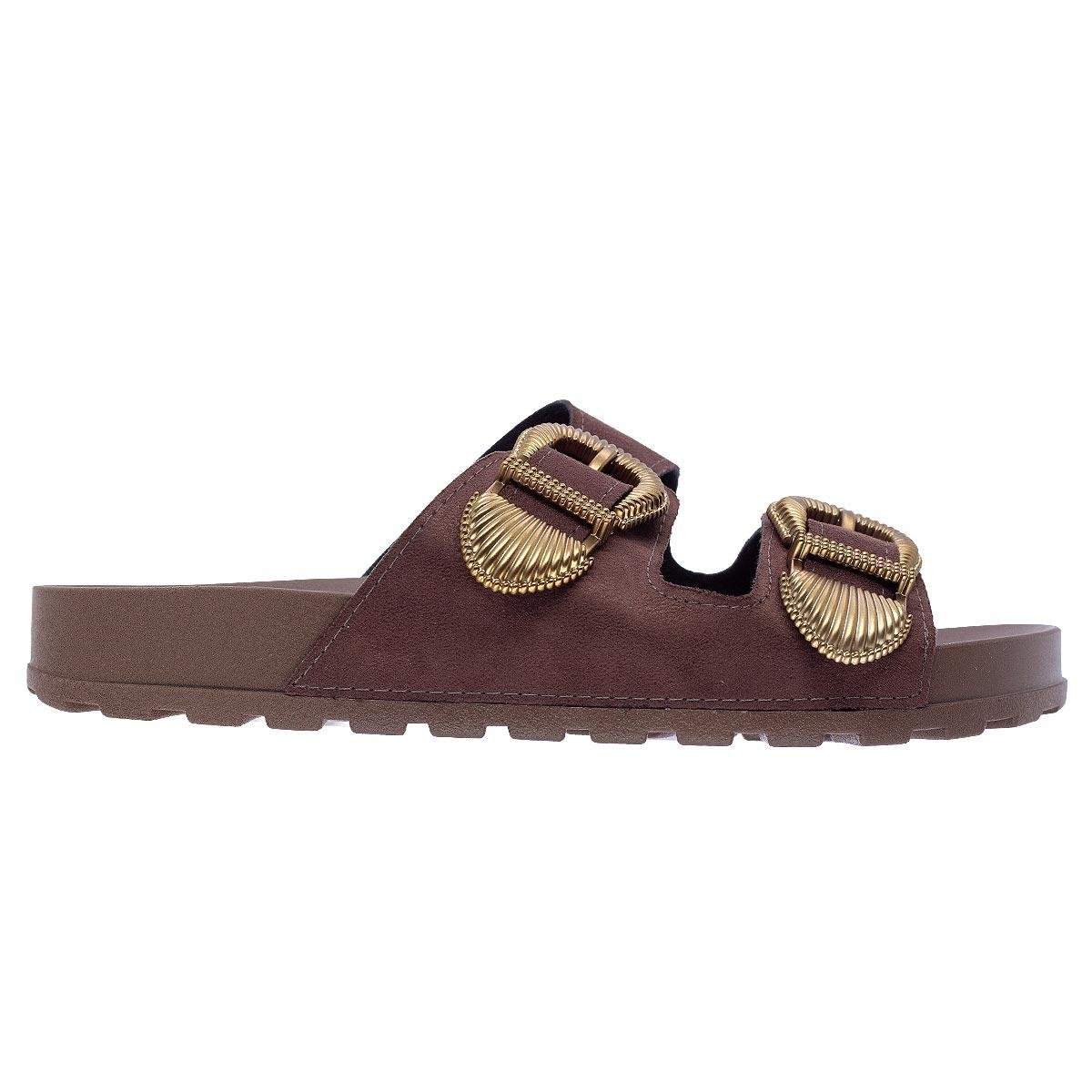 Tamanco Papete Feminino Moleca 5436.441 Marrom