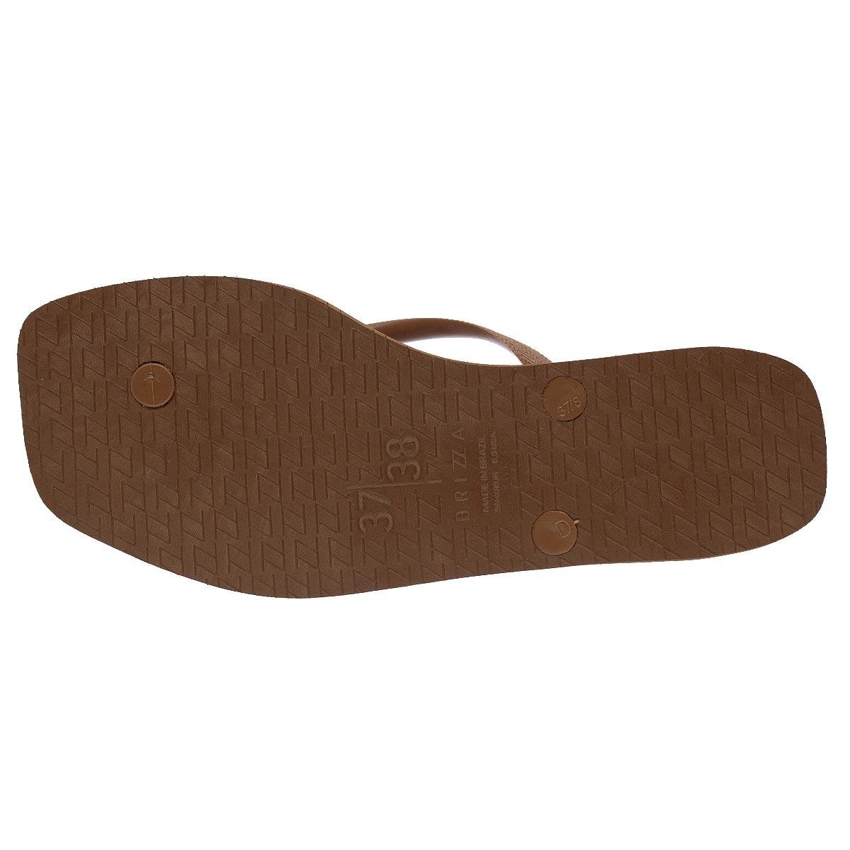 Chinelo Feminino Brizza Z19027 Marrom Marrom 4