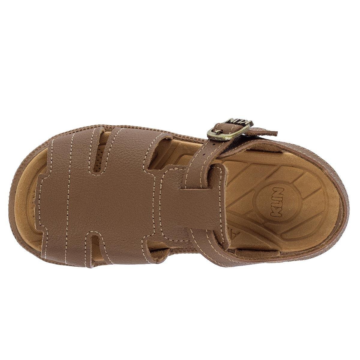 Sandália Infantil Menino Klin 171256 Marrom Marrom 3