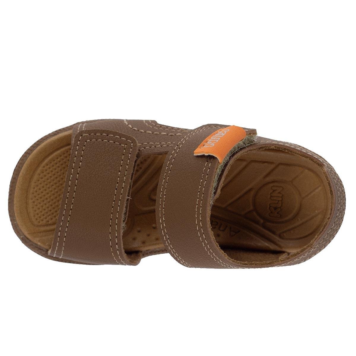Sandália Infantil Menino Klin 171263 Marrom Marrom 3