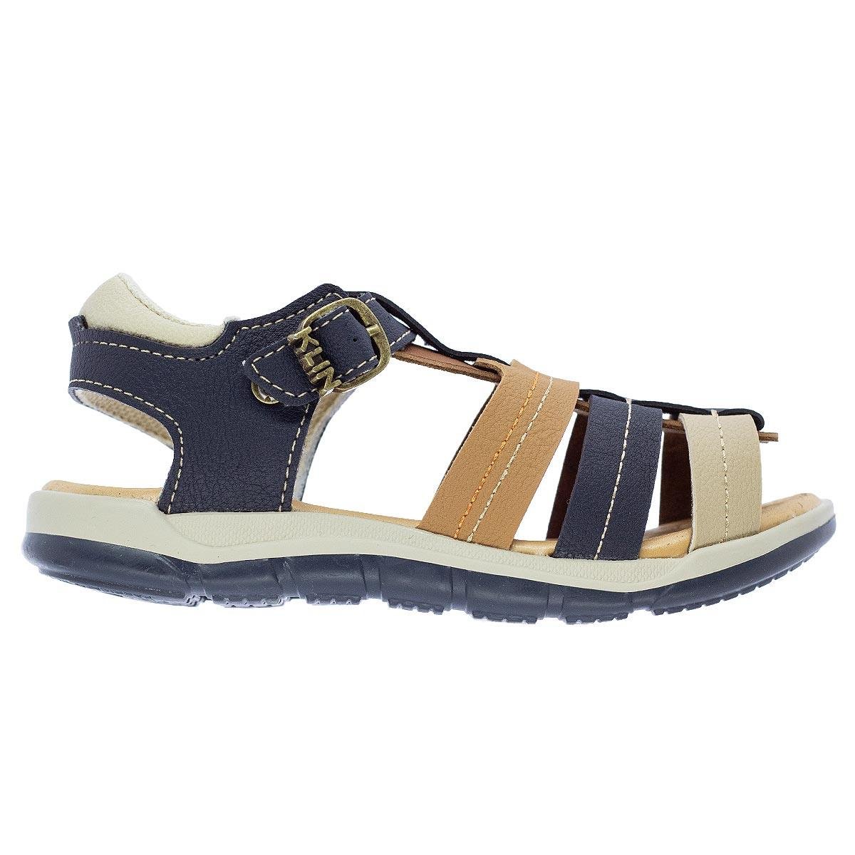 Sandália Infantil Menino Klin 476240 Marinho