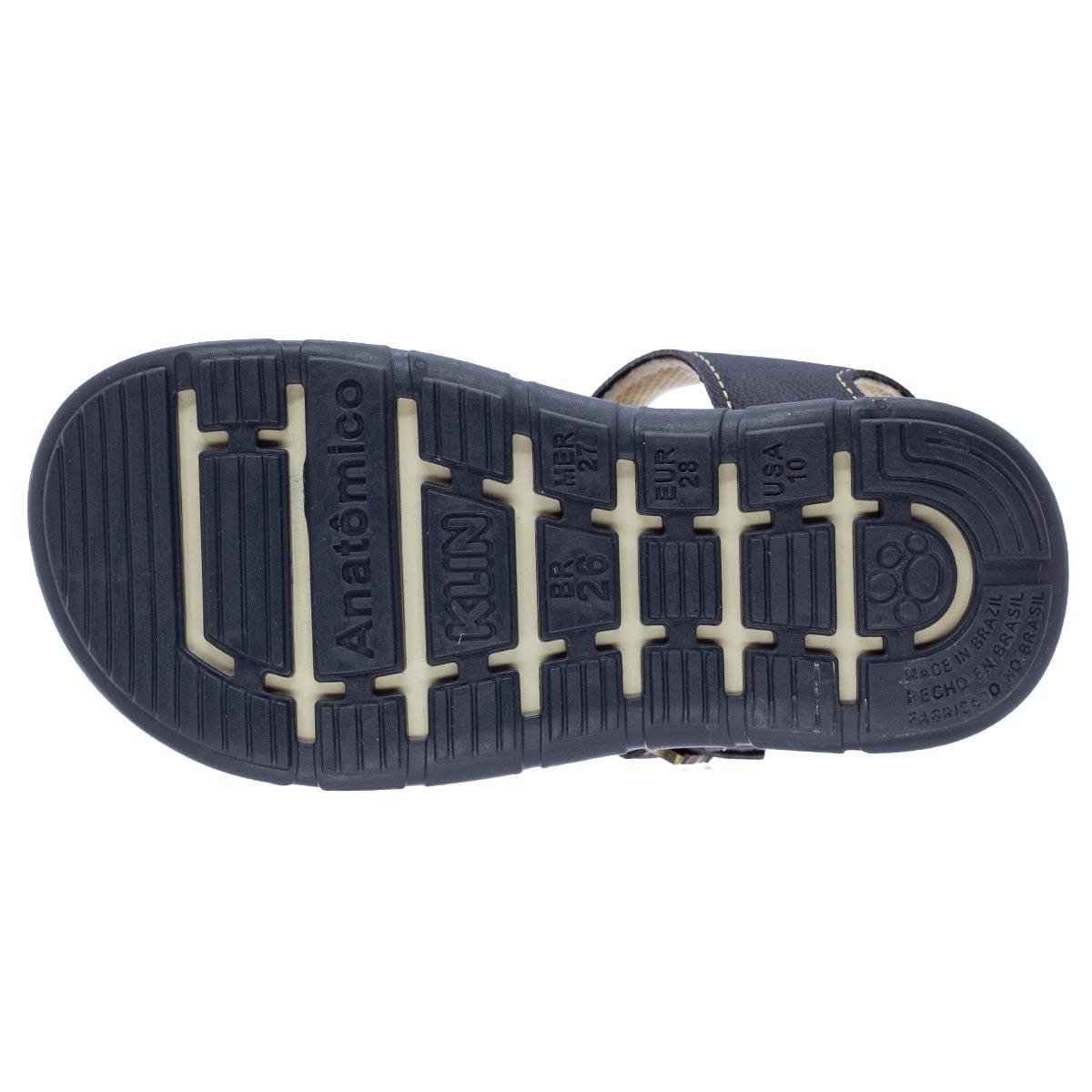 Sandália Infantil Menino Klin 476240 Marinho Azul Marinho/Bege 4