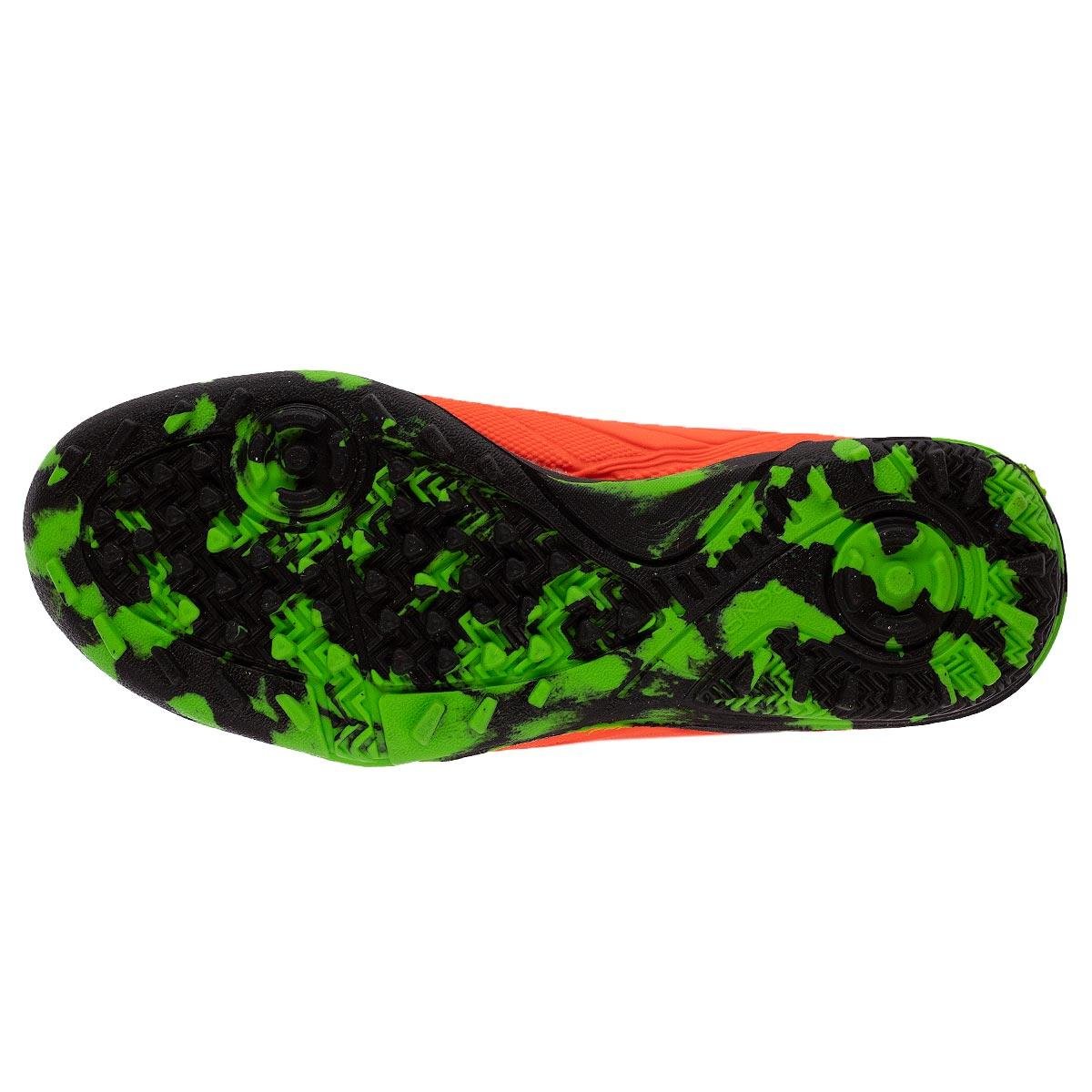 Chuteira Society Infantil Menino Penalty Matis Kids XXI Laranja Laranja 4