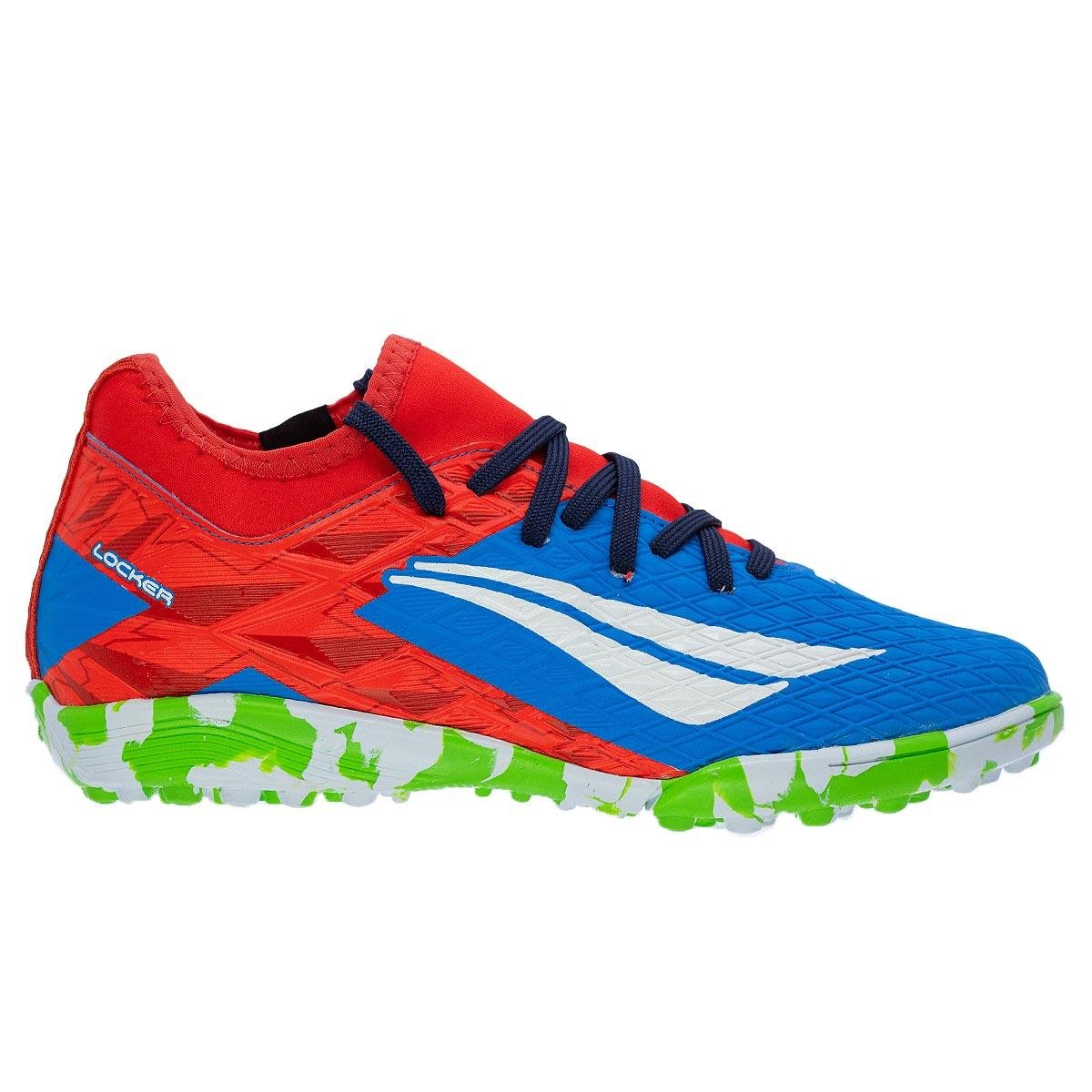 Chuteira Society Infantil Menino Penalty RX Locker Kids Y-3 Azul