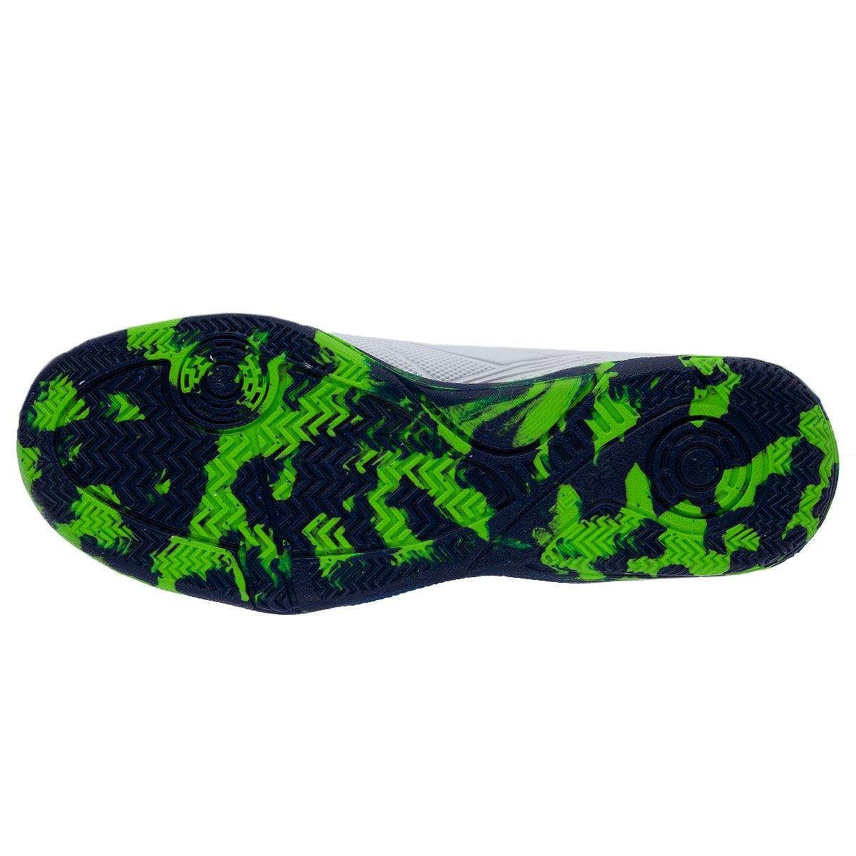 Chuteira Futsal Infantil Menino Penalty Matis Kids XXI Branco Branco 4