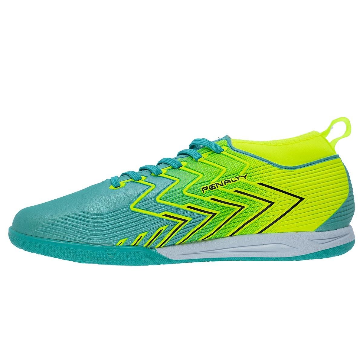Chuteira Indoor Masculino Penalty Storm Azul Azul Turquesa 2
