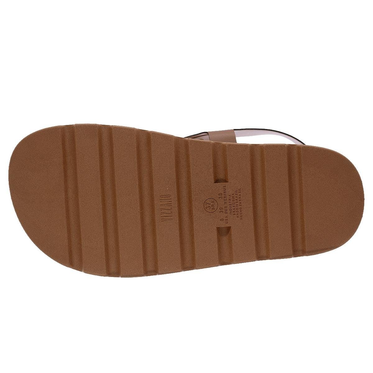 Sandália Papete Feminina Vizzano 6510.125 Marrom Marrom 4