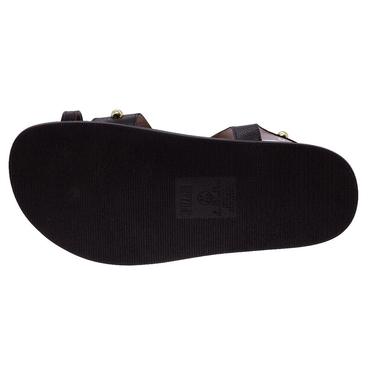 Sandália Papete Feminina Vizzano 6570.100 Preto Preto 4