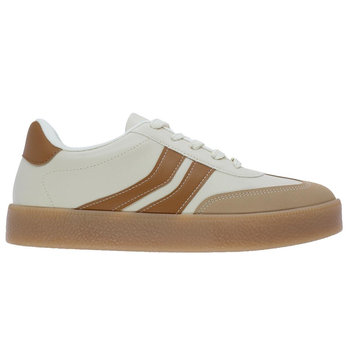 Tênis Casual Feminino Vizzano 1444.100 Creme