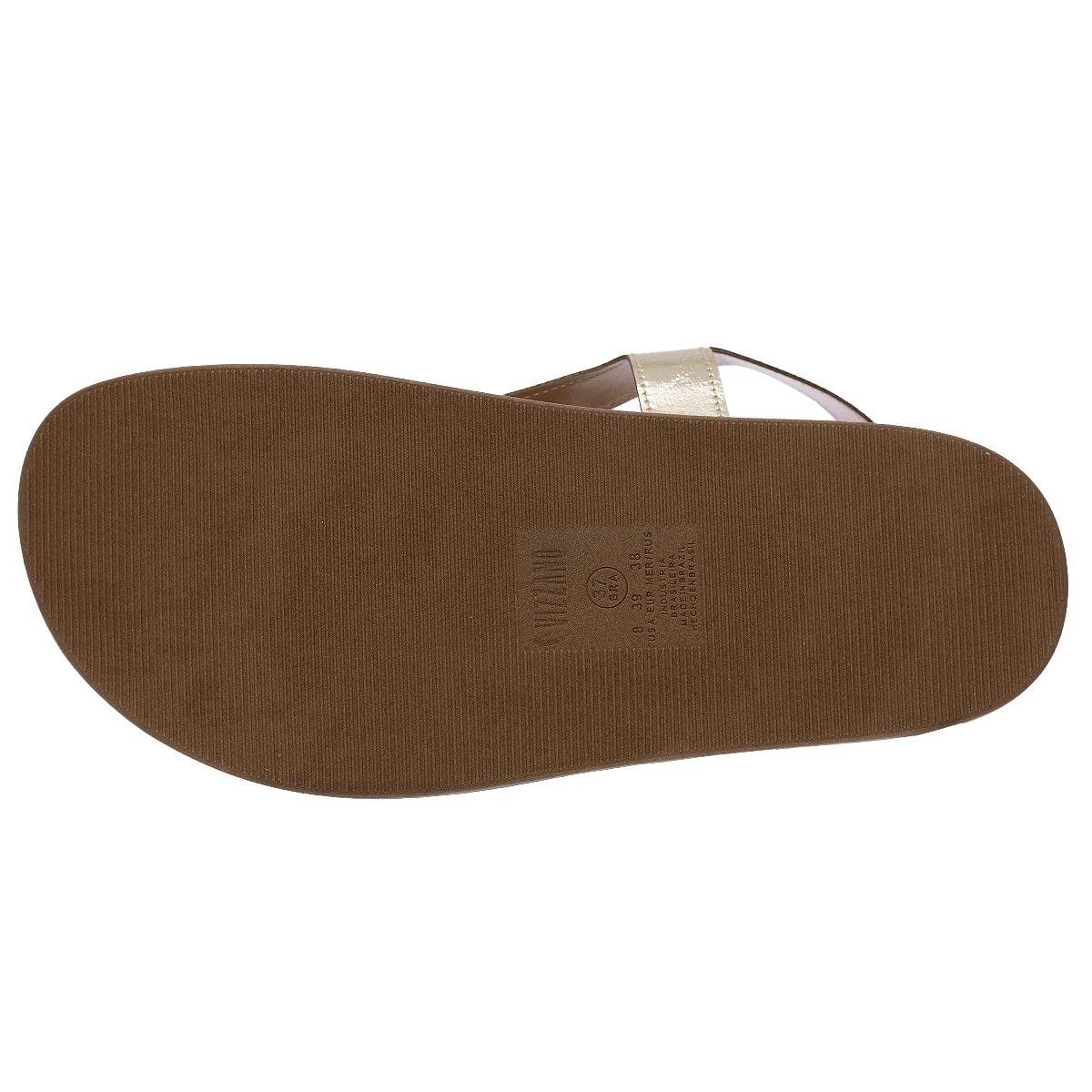 Sandália Papete Feminina Vizzano 6570.201 Dourada Dourado 4