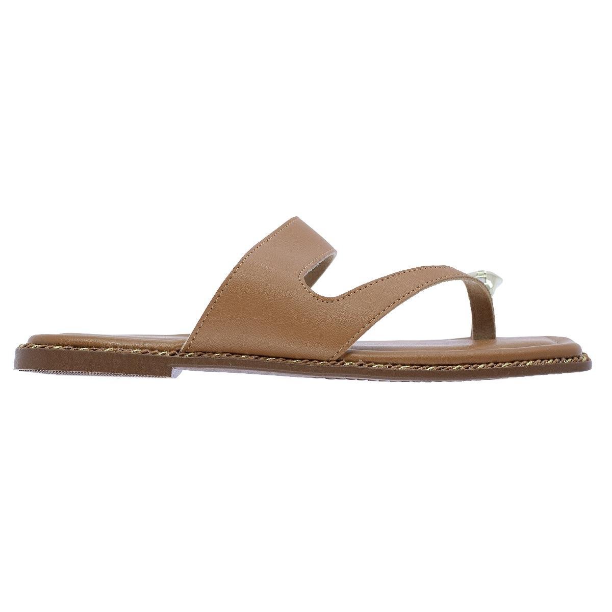 Rasteira Feminina Beira Rio 8506.209 Camel
