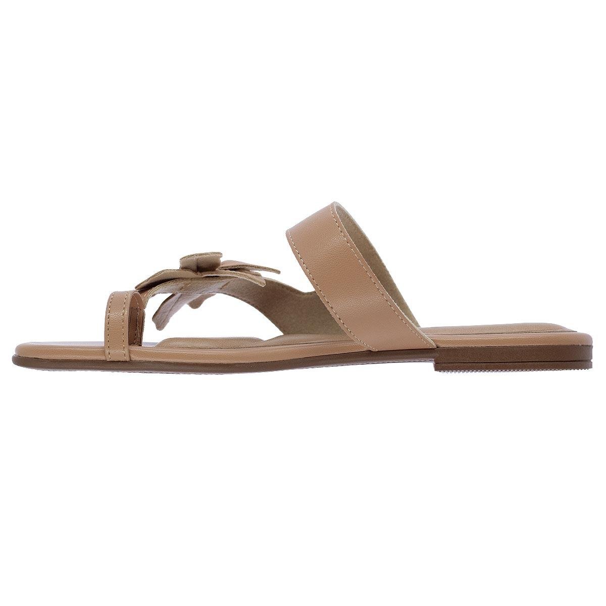 Rasteira Feminina Beira Rio 8560.105 Bege Bege 2