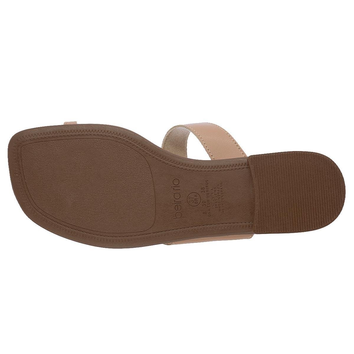 Rasteira Feminina Beira Rio 8560.105 Bege Bege 4