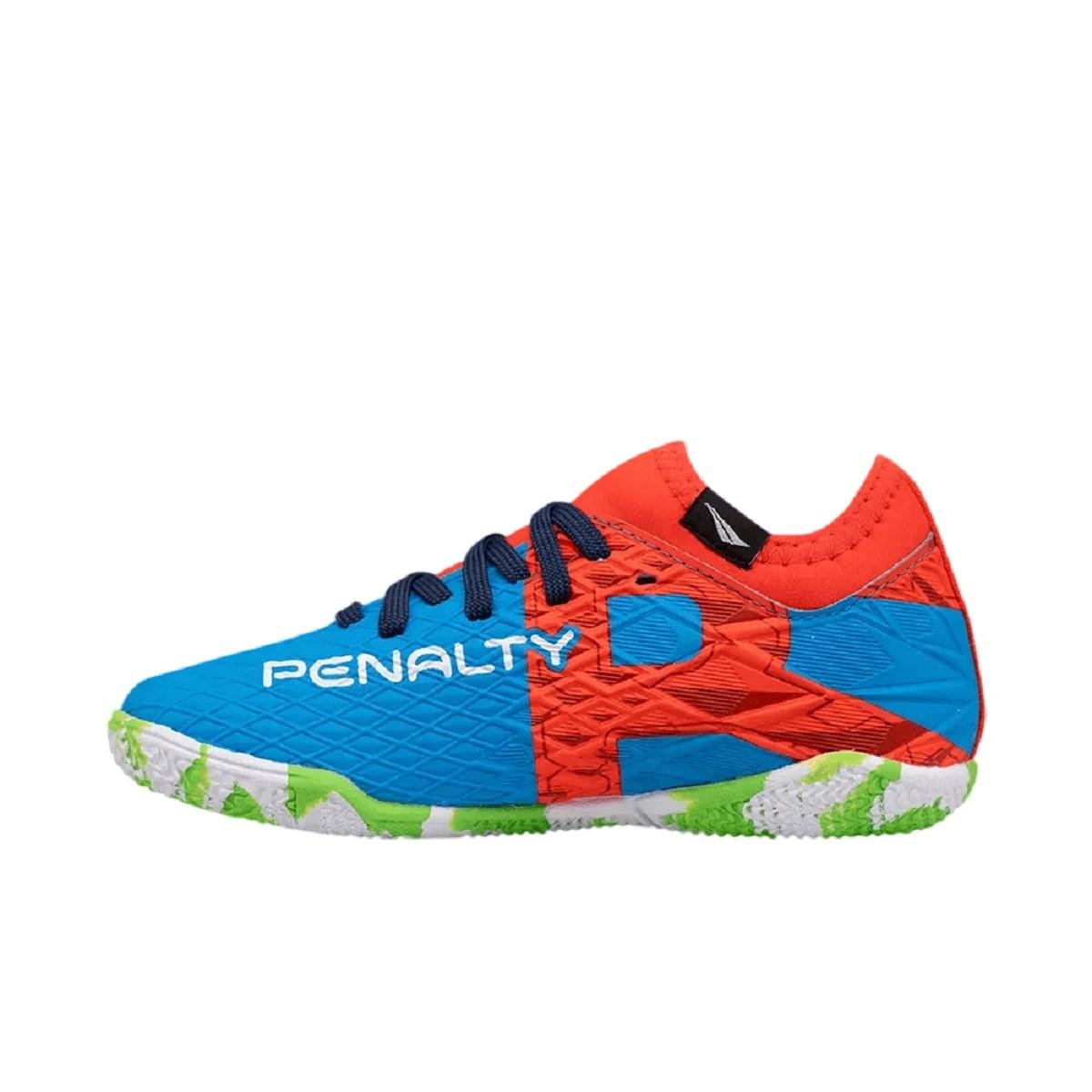 Chuteira Indoor Infantil Menino Penalty RX Locker Kids Y-3 Azul Azul 2