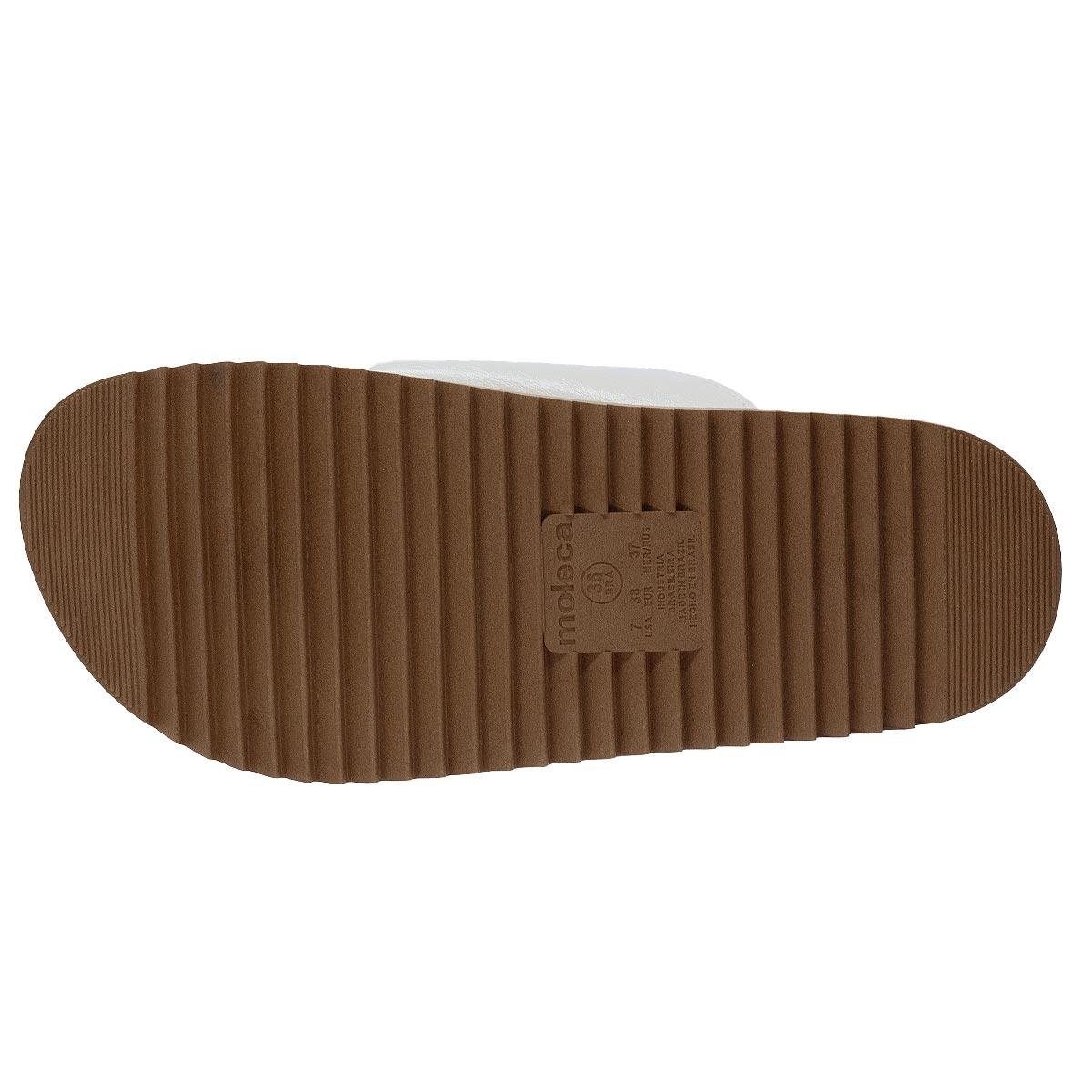 Tamanco Papete Feminino Moleca 5500.203 Offwhite Branco 4