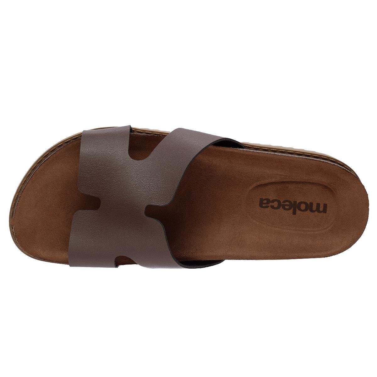 Tamanco Papete Feminino Moleca 5500.100 Marrom Marrom 3