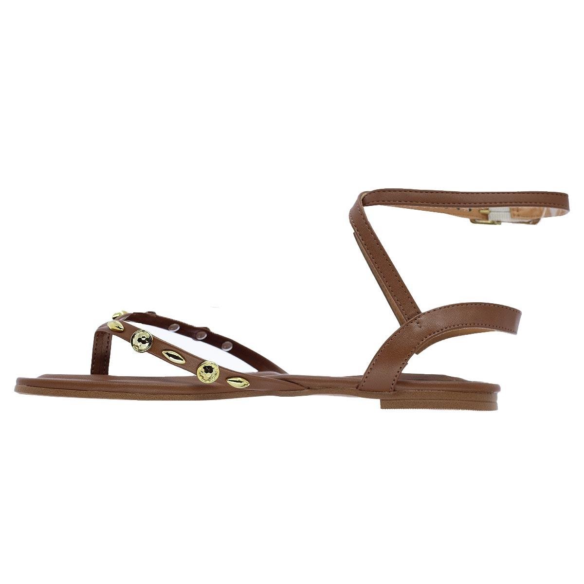 Sandália Rasteira Feminino Vizzano 6528.108 Marrom Marrom 2