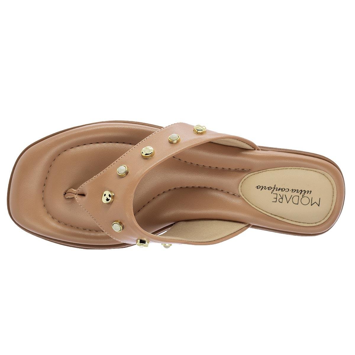 Tamanco Feminino Modare 7212.104 Nude Bege 3