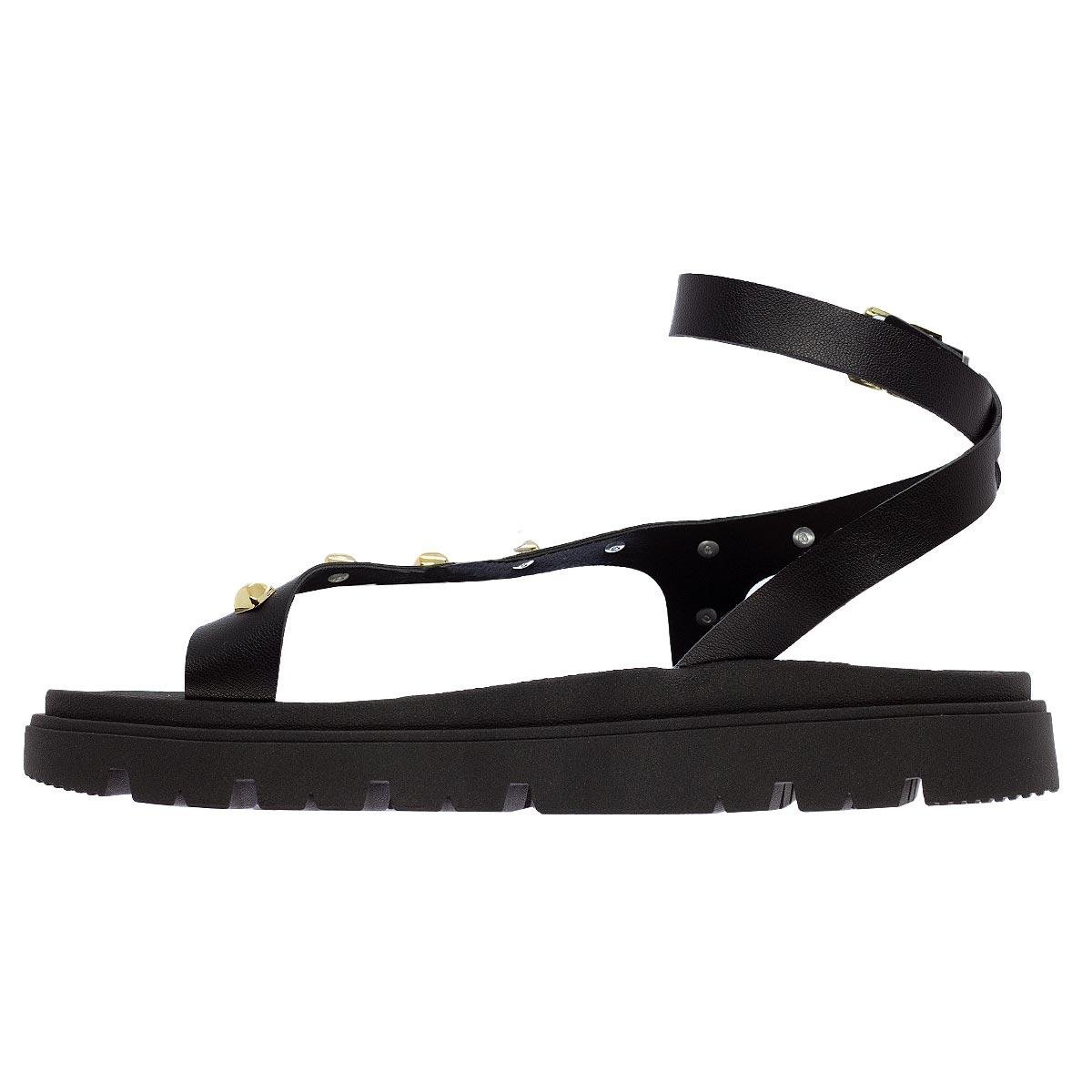 Sandália Papete Feminina Moleca 5504.121 Preto Preto 2