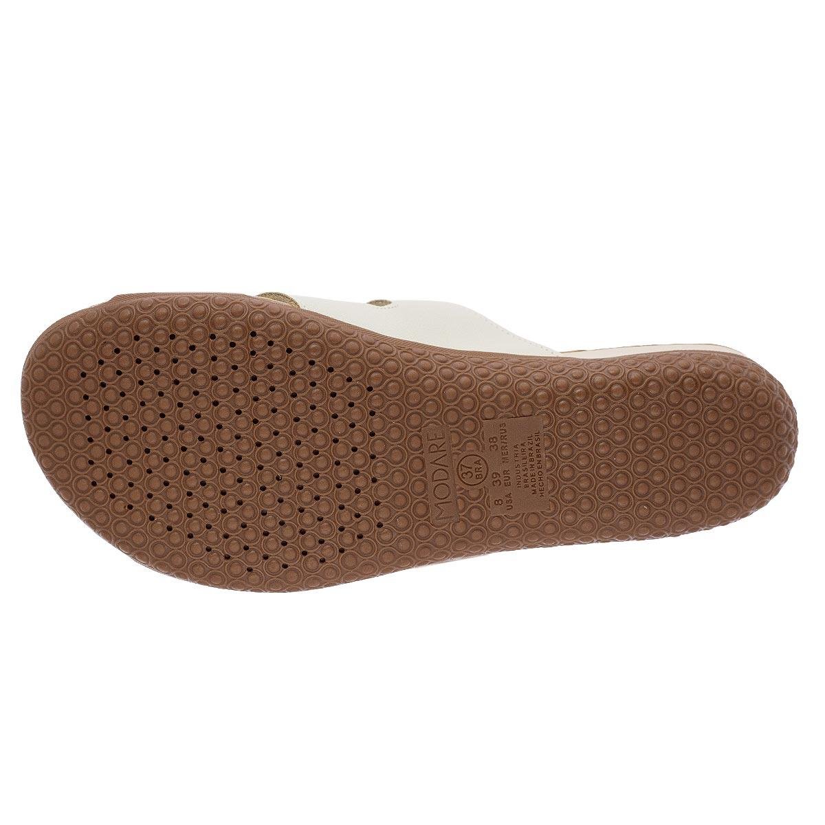 Tamanco Feminino Modare Ultraconforto 7125.259 Creme Branco 4