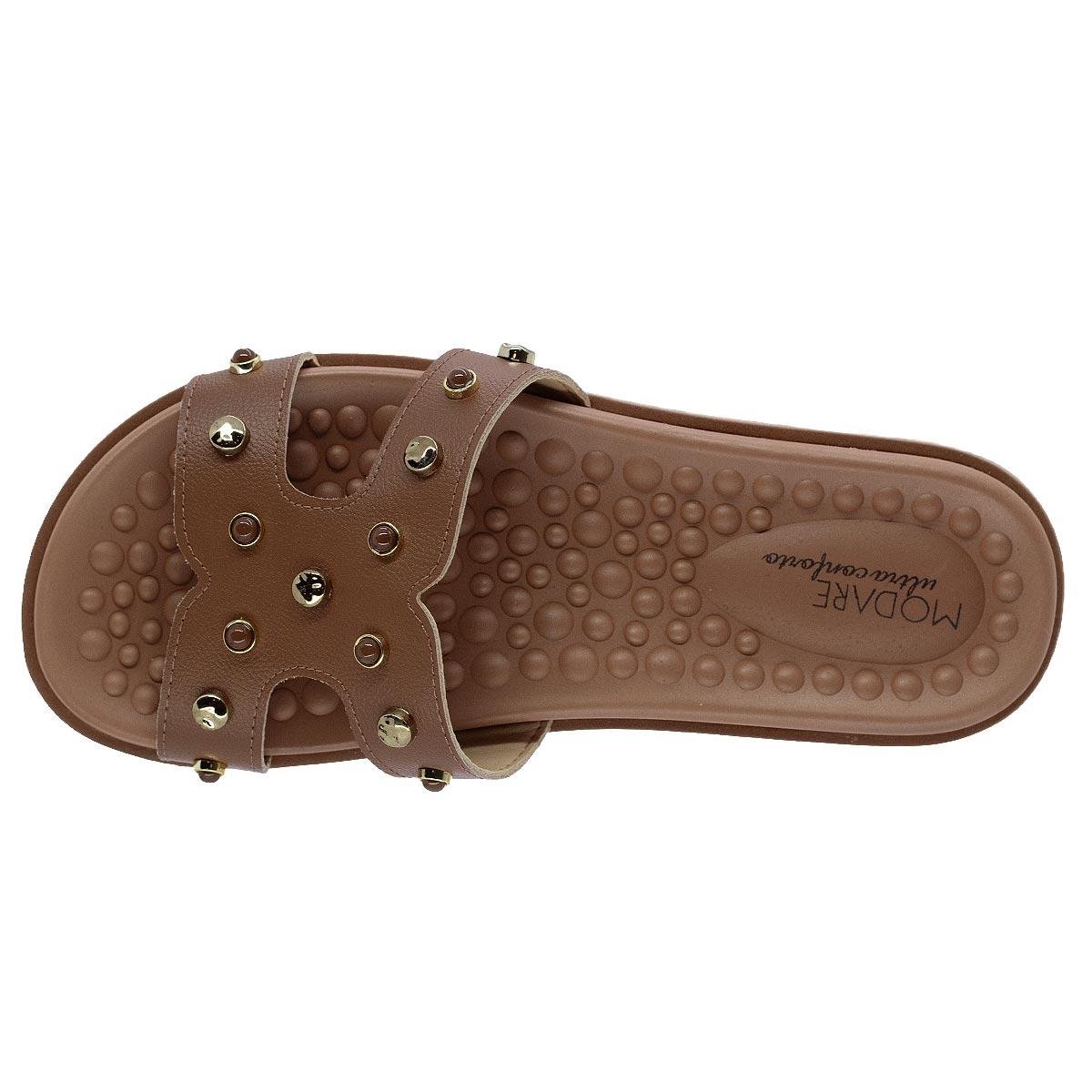 Tamanco Papete Feminino Modare Ultraconforto 7178.125 Marrom Marrom 3