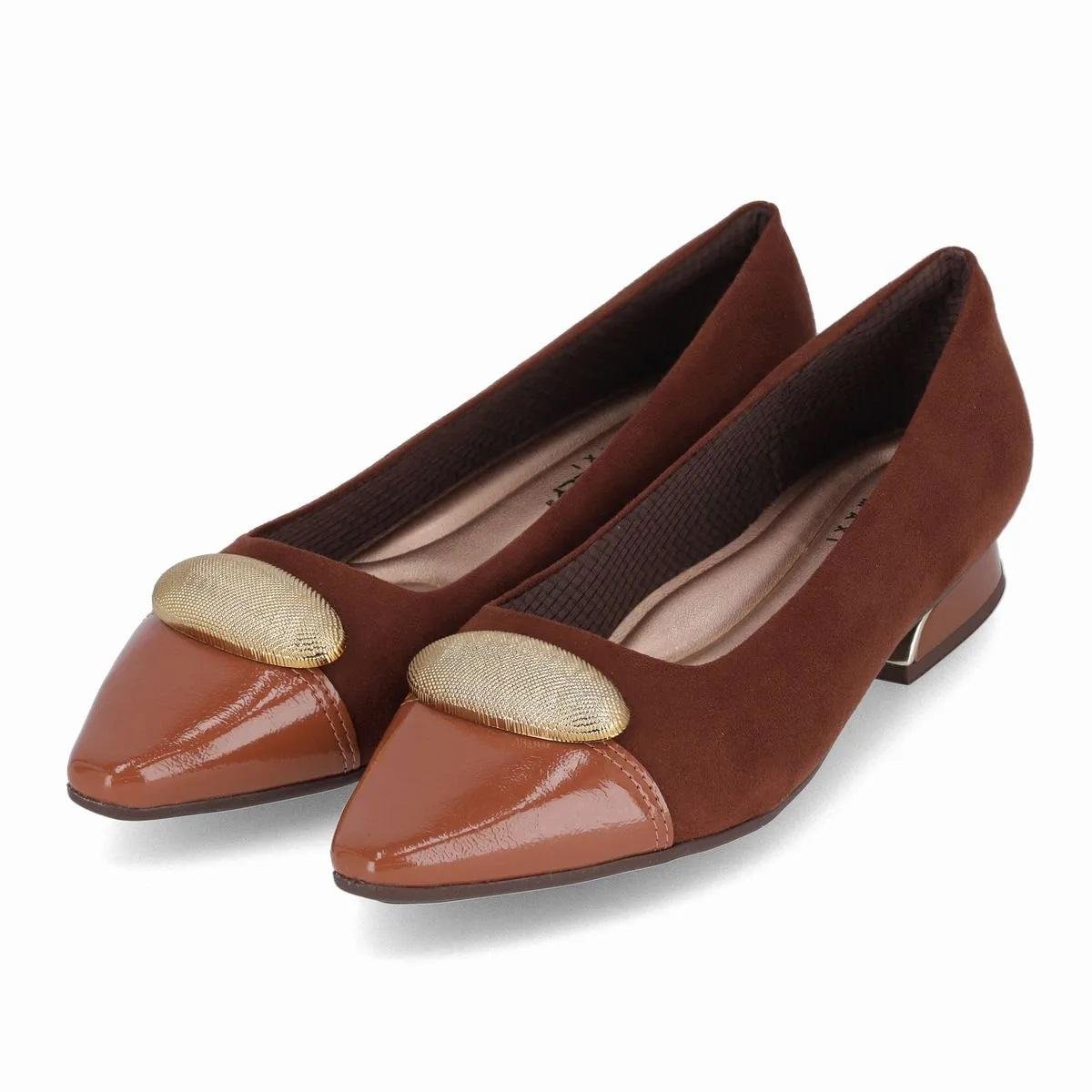 Sapatilha Joanete Feminina Piccadilly Maxi 279043-1 Camel Marrom 3