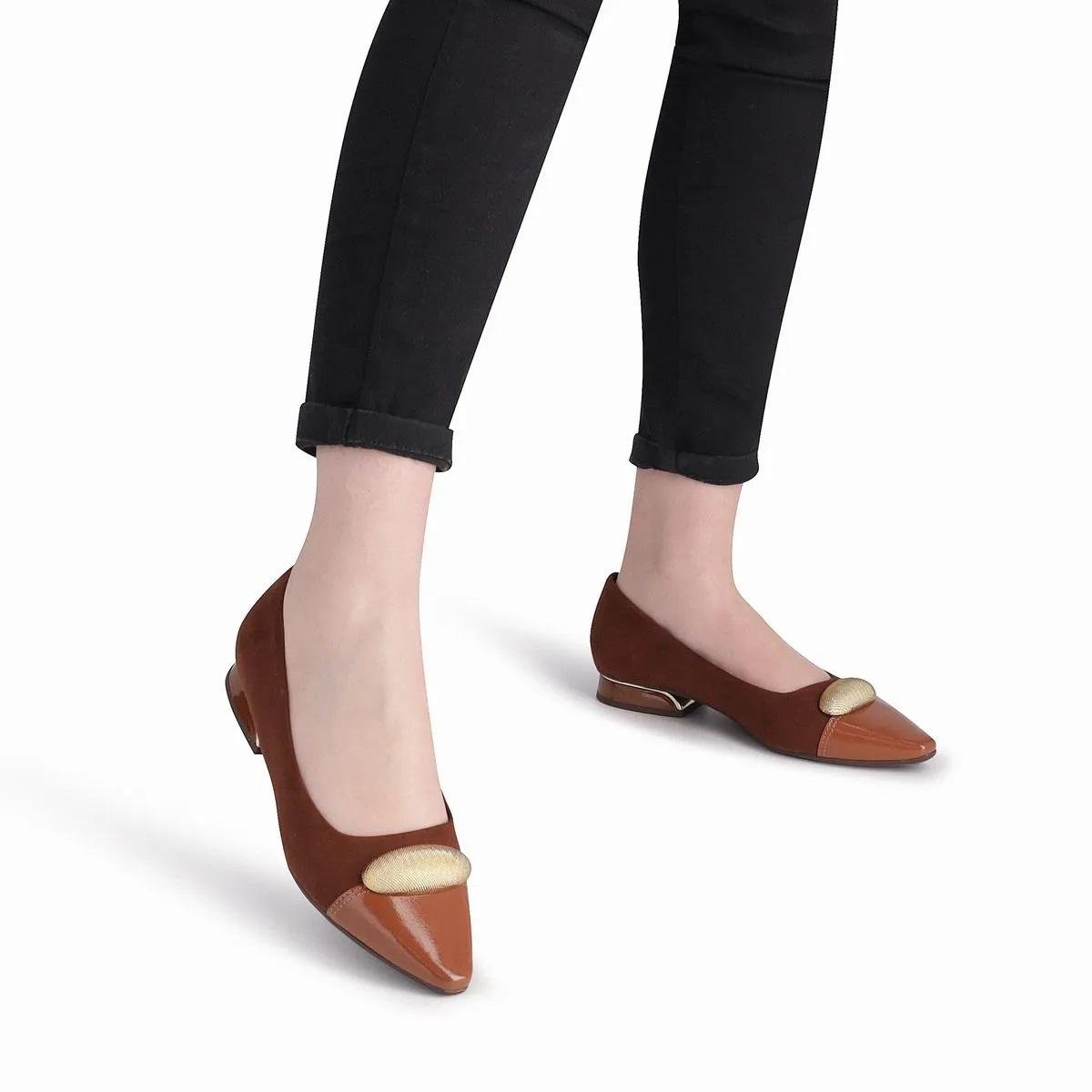 Sapatilha Joanete Feminina Piccadilly Maxi 279043-1 Camel Marrom 5