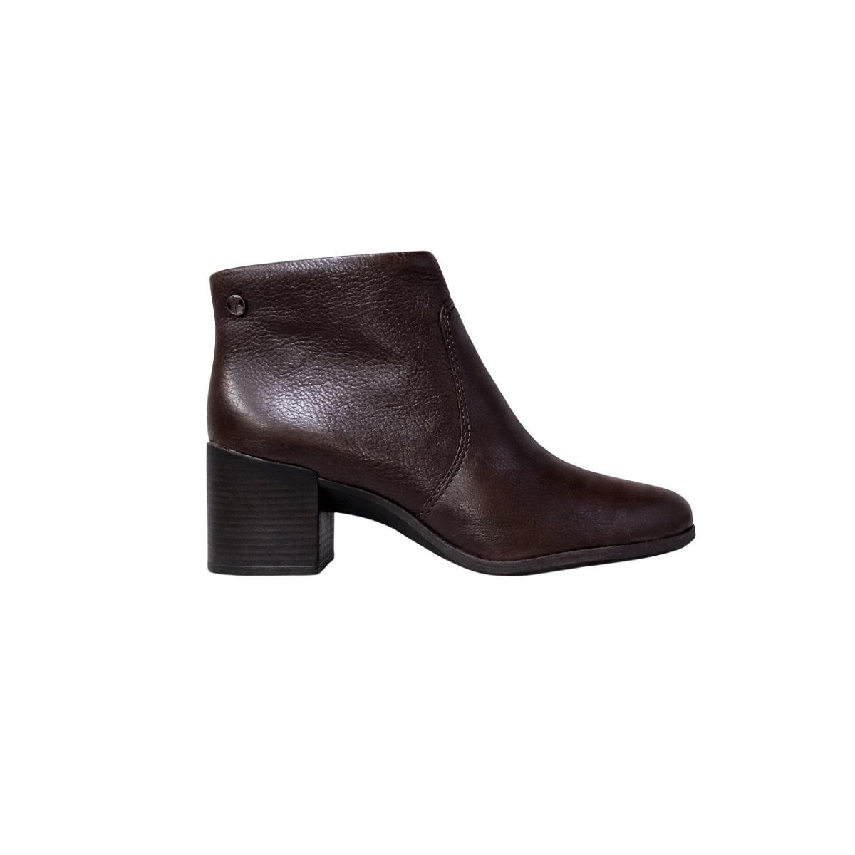 Bota Cano Curto Feminina Couro Bottero 346901 Marrom