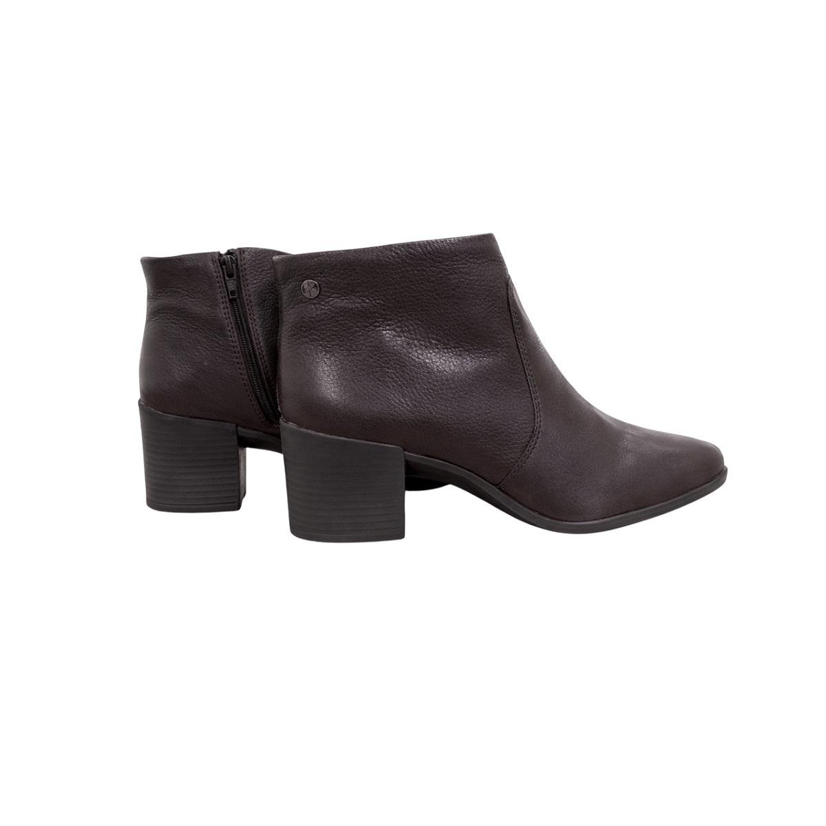 Bota Cano Curto Feminina Couro Bottero 346901 Marrom Café 3