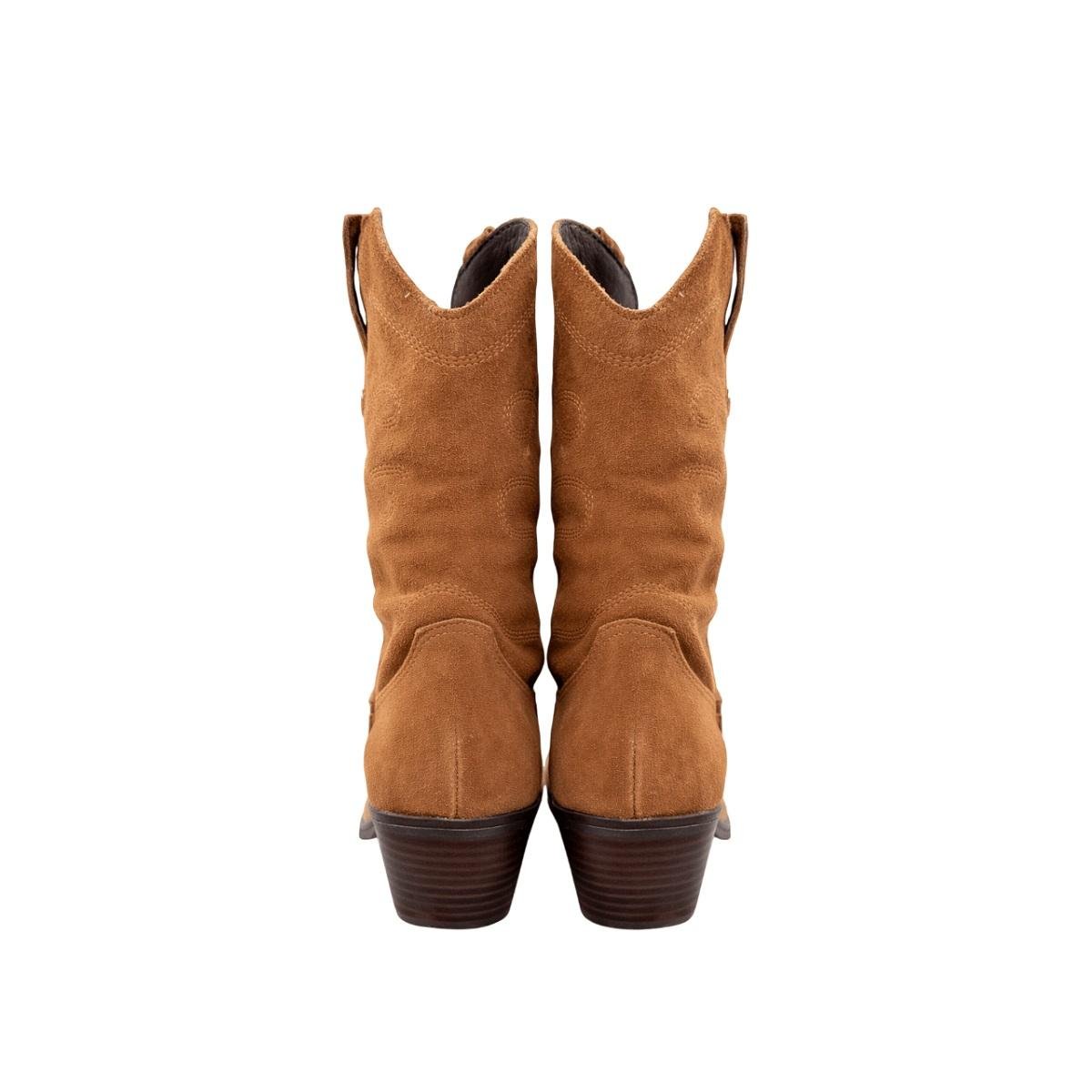 Bota Cano Médio Texana Country Bottero 347706 Caramelo Caramelo 4