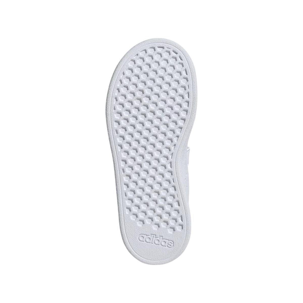 Tênis Casual Infantil Menino Adidas Advantage base 2.0 Branco Branco 6