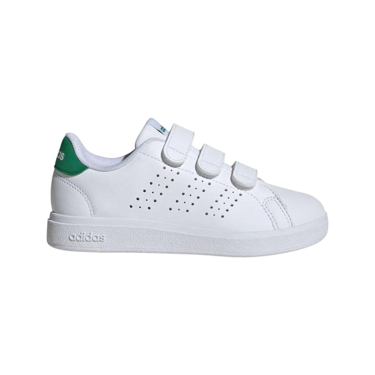 Tênis Casual Infantil Menino Adidas Advantage base 2.0 Branco
