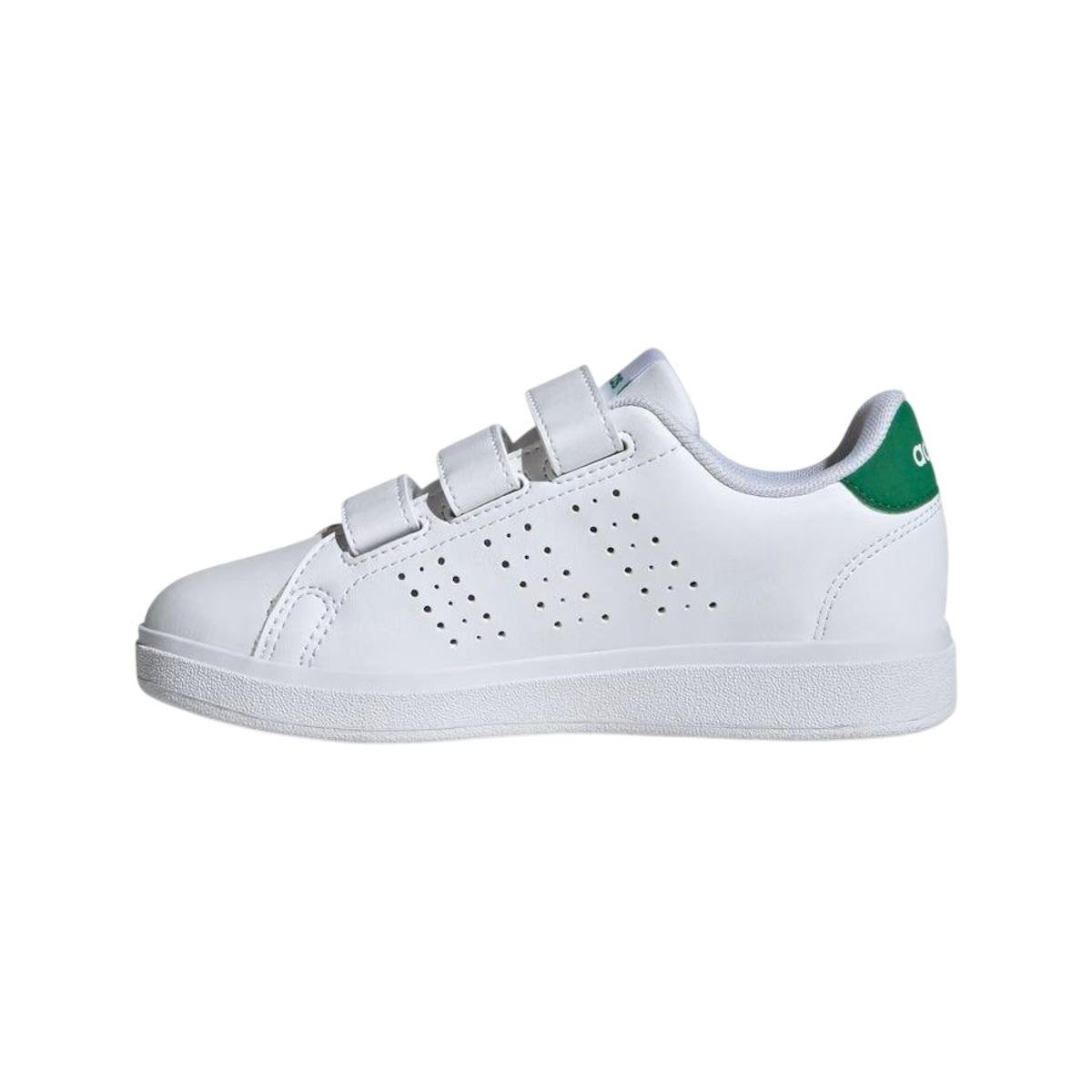 Tênis Casual Infantil Menino Adidas Advantage base 2.0 Branco Branco 2