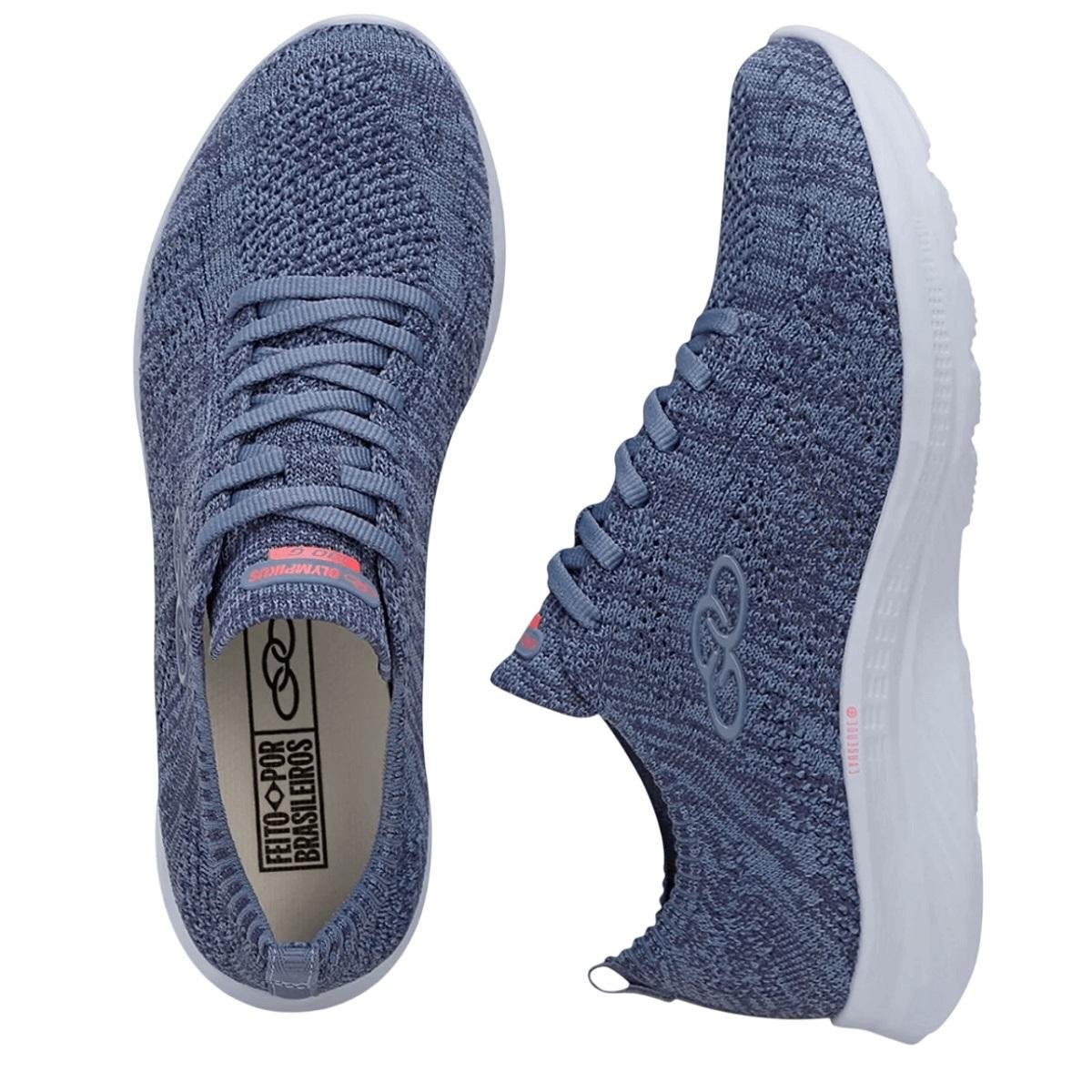 Tênis Esportivo Feminino Olympikus Ultraleve Marinho Azul 4