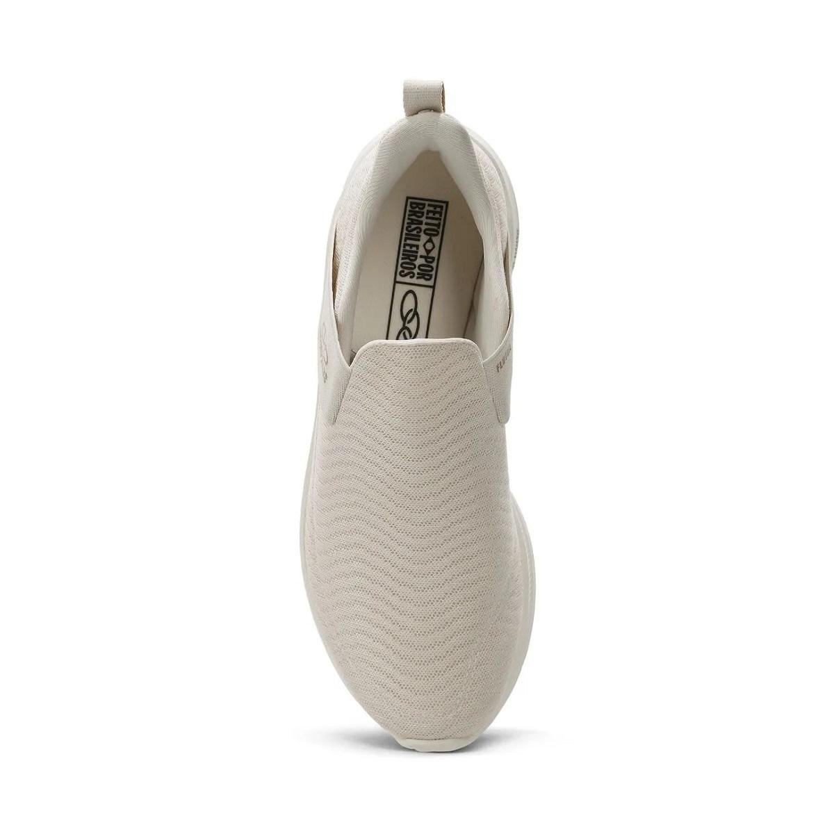 Tênis Esportivo Slip On Feminino Olympikus Flutua Areia Bege 5
