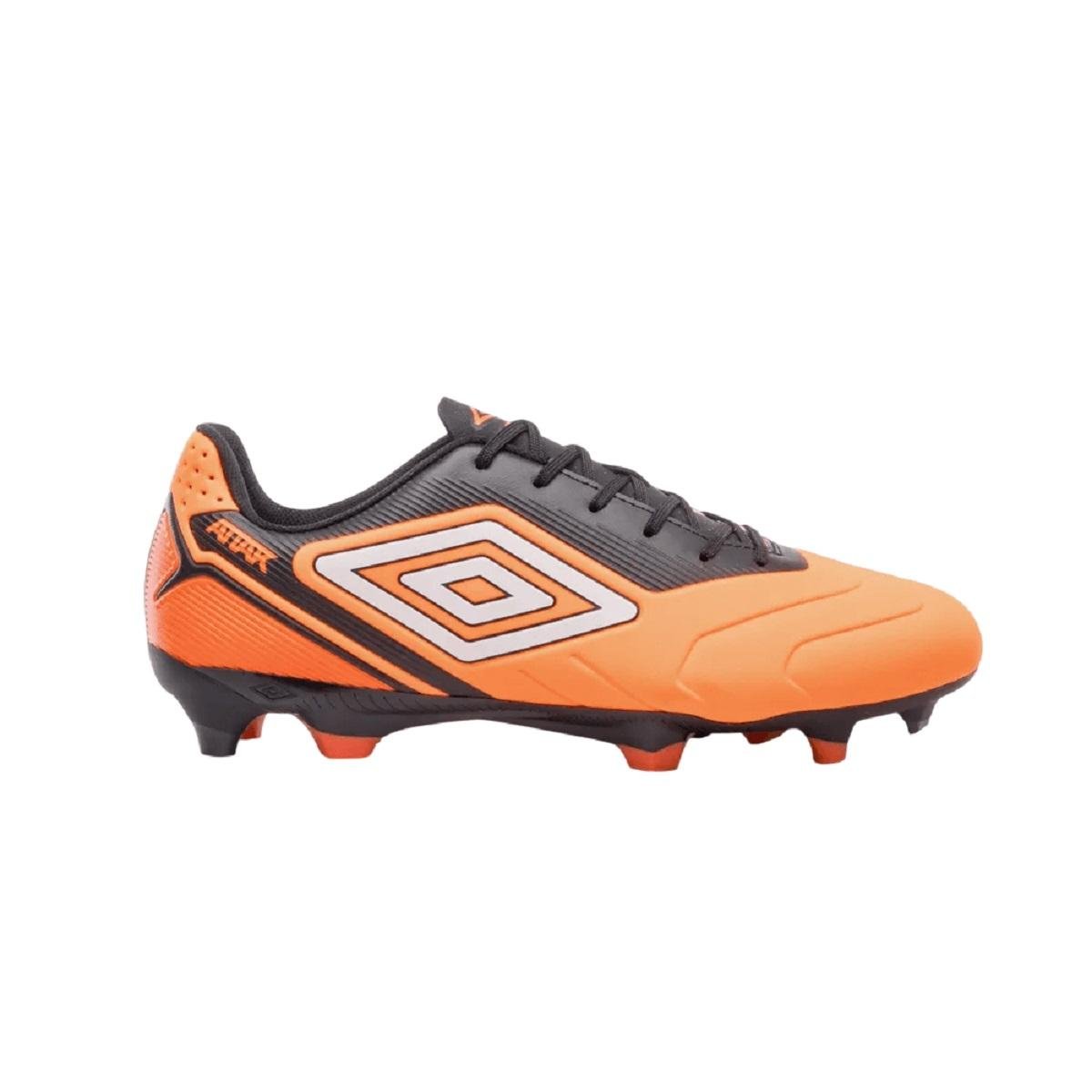 Chuteira Campo Masculino Umbro Attak III Laranja