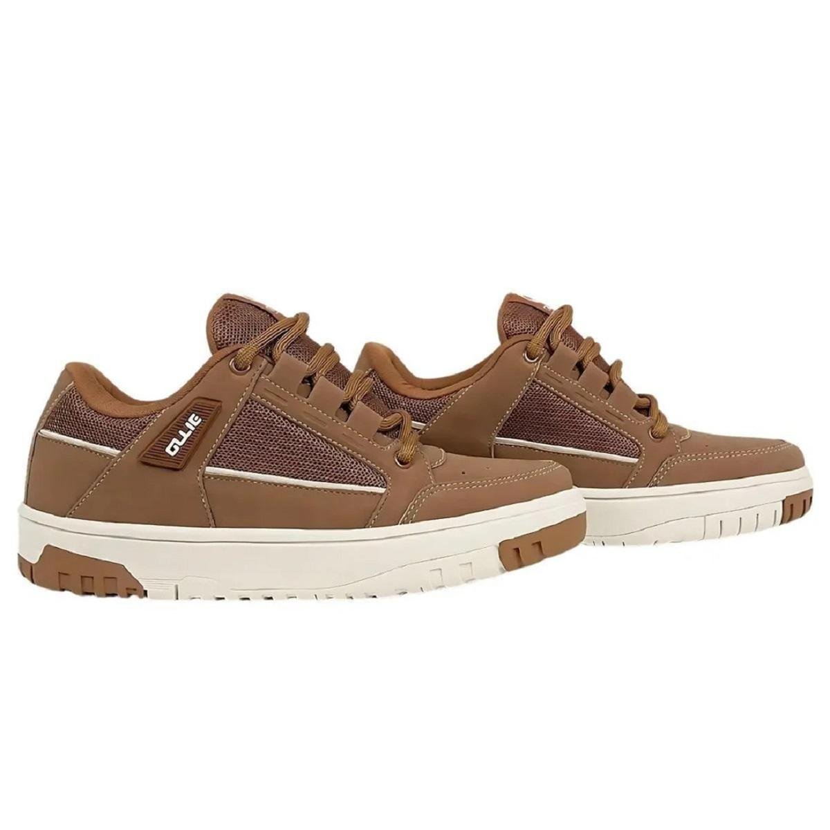 Tênis Casual Masculino Ollie Flip2 Camel Marrom 3