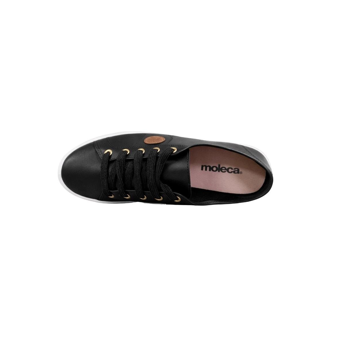 Tênis Casual Feminina Moleca 5667.302 Preto Preto 3