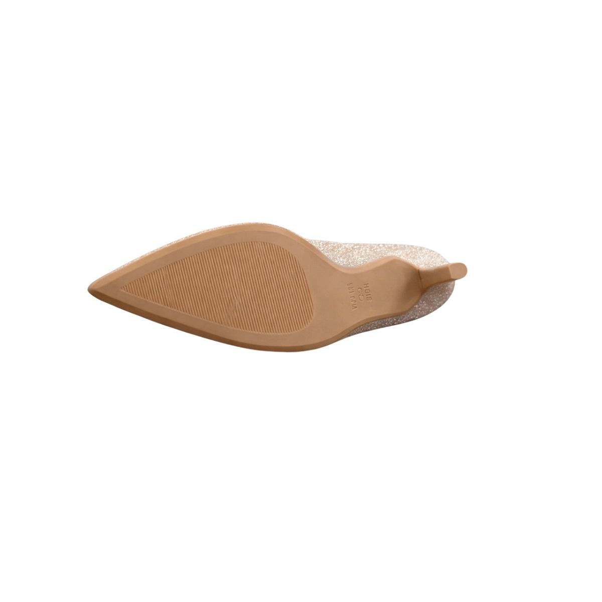 Sapato Scarpin Feminino Vizzano 1184 Glitter Dourado Dourado 4