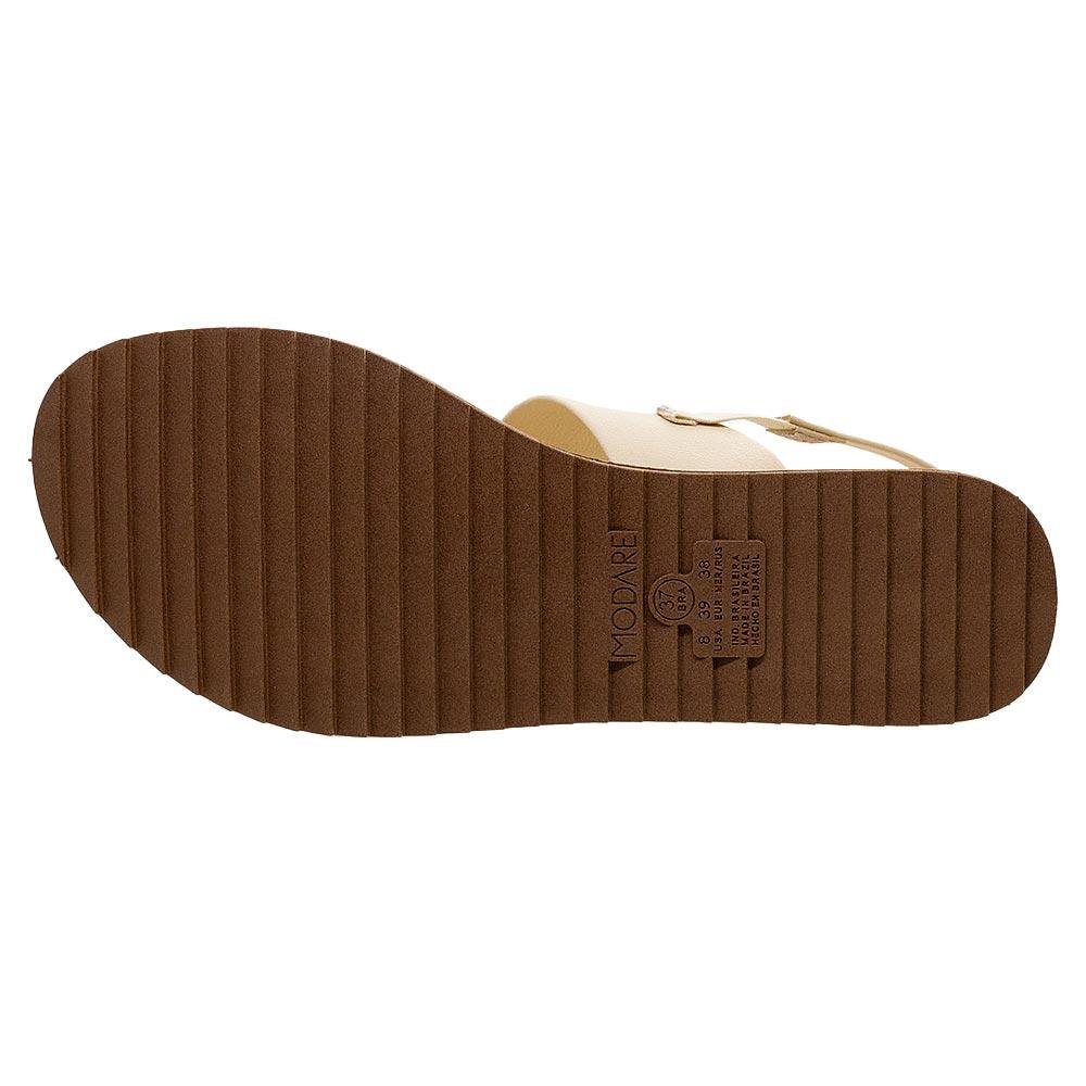 Sandália Rasteira Modare Ultraconforto 7141.120 Creme Bege 4