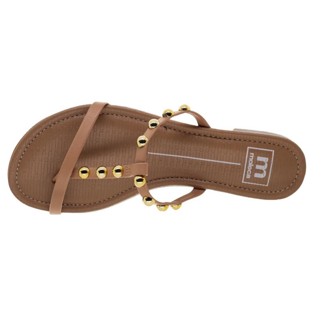 Rasteira Feminina Moleca 5429.451 Nude Bege 3