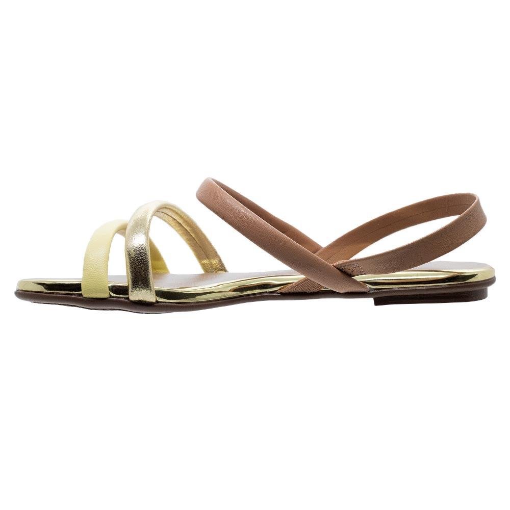 Sandália Rasteira Feminina Beira Rio 8367.641 Nude Multicores 2