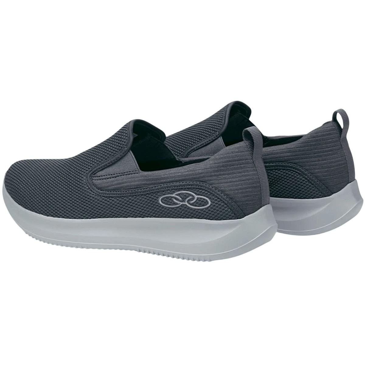 Tênis Casual Slip On Masculino Olympikus Wellness Chumbo Cinza 3